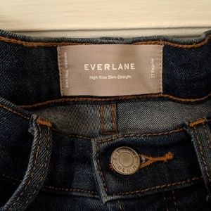 Everlane high-rise straight jeans